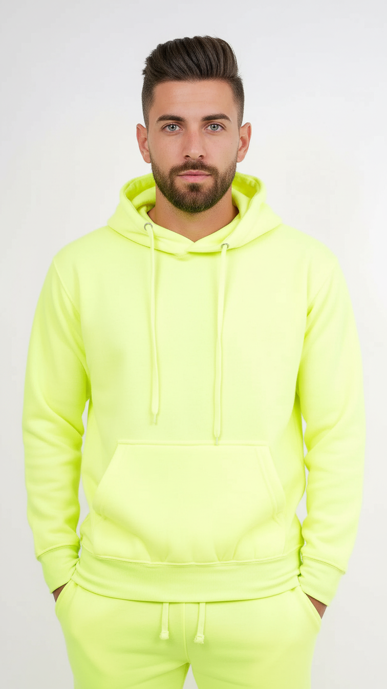 Black Heavy Blend Fleece Hooded Sweatshirt