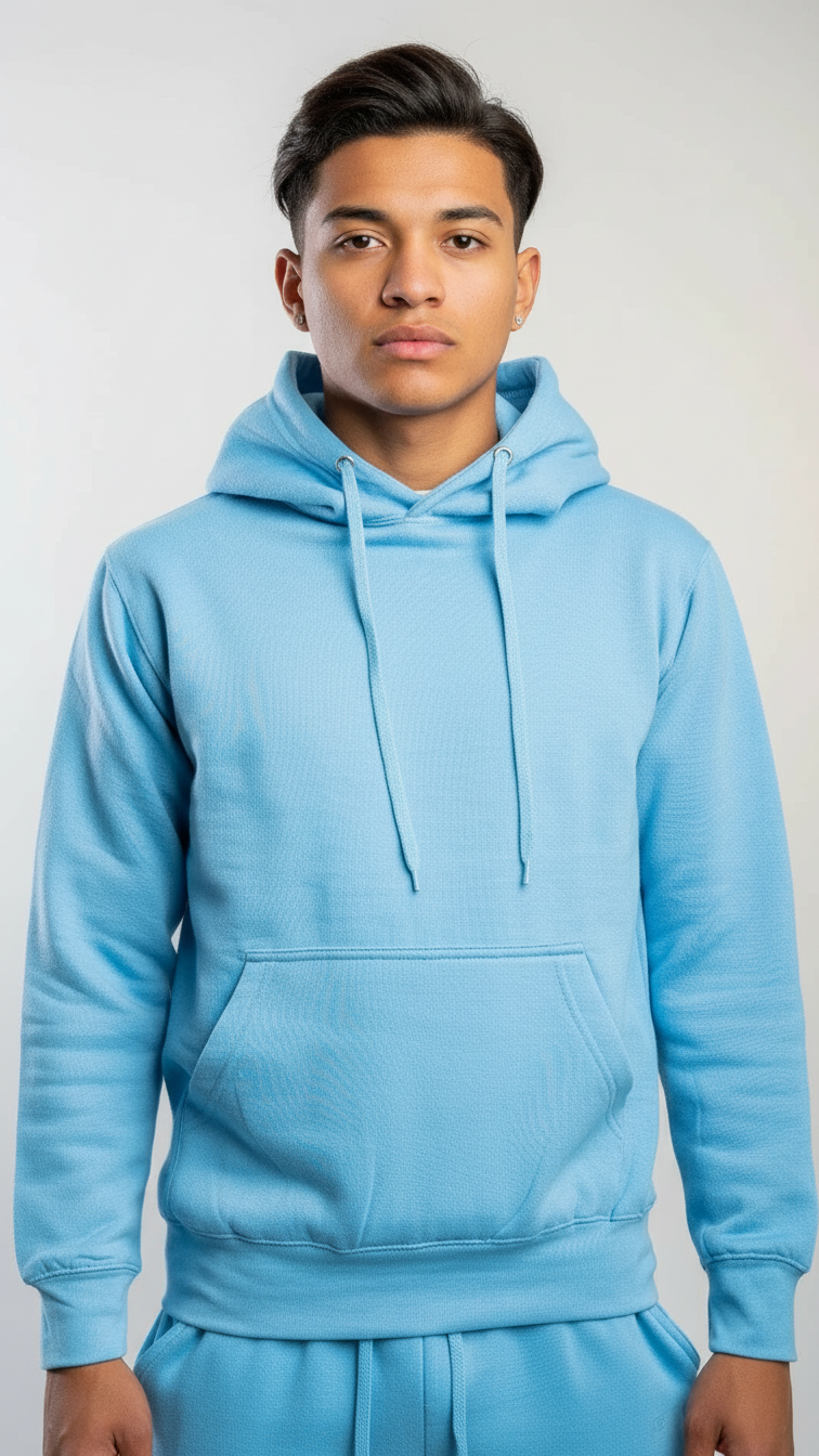 Black Heavy Blend Fleece Hooded Sweatshirt