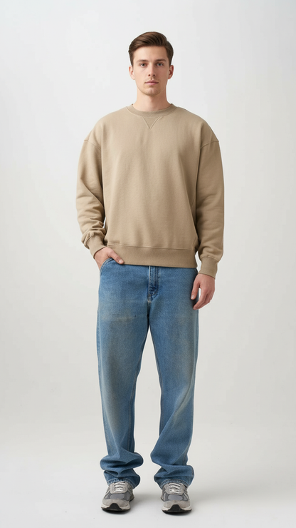 11 OZ Heavyweight Pre-Shrunk Premium Fleece Crewneck Sweatshirt