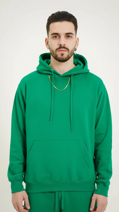 Black Heavy Blend Fleece Hooded Sweatshirt