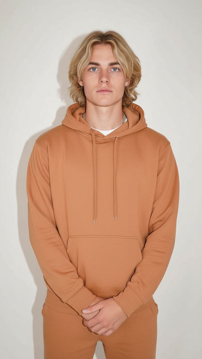 Black Heavy Blend Fleece Hooded Sweatshirt