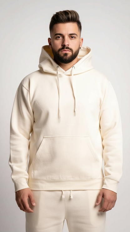 Black Heavy Blend Fleece Hooded Sweatshirt