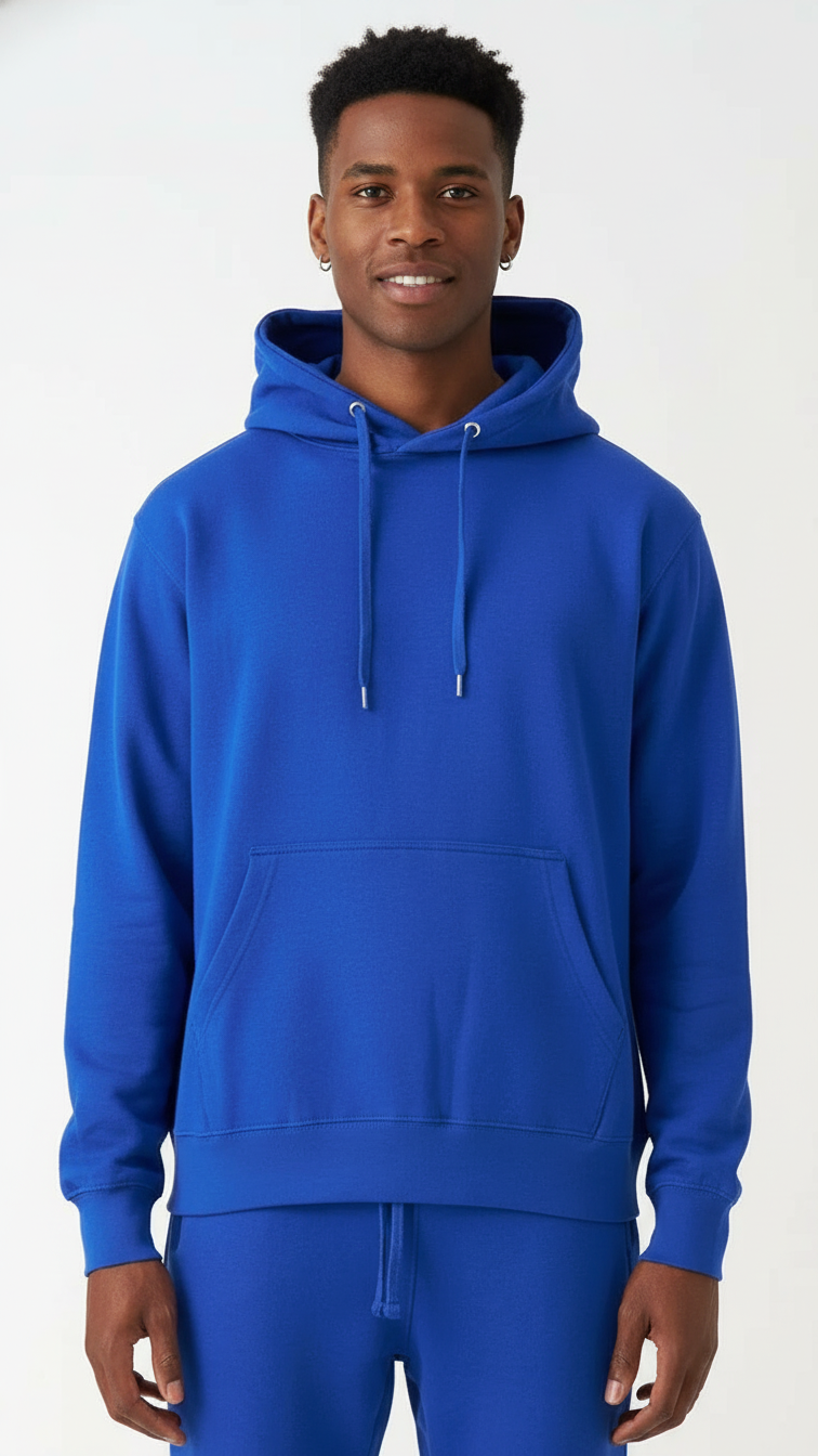 Black Heavy Blend Fleece Hooded Sweatshirt