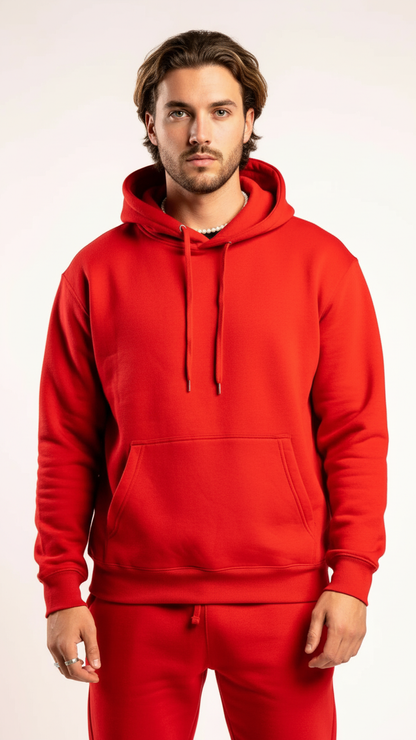 Black Heavy Blend Fleece Hooded Sweatshirt