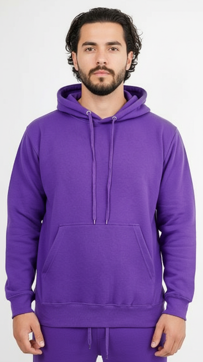 Black Heavy Blend Fleece Hooded Sweatshirt