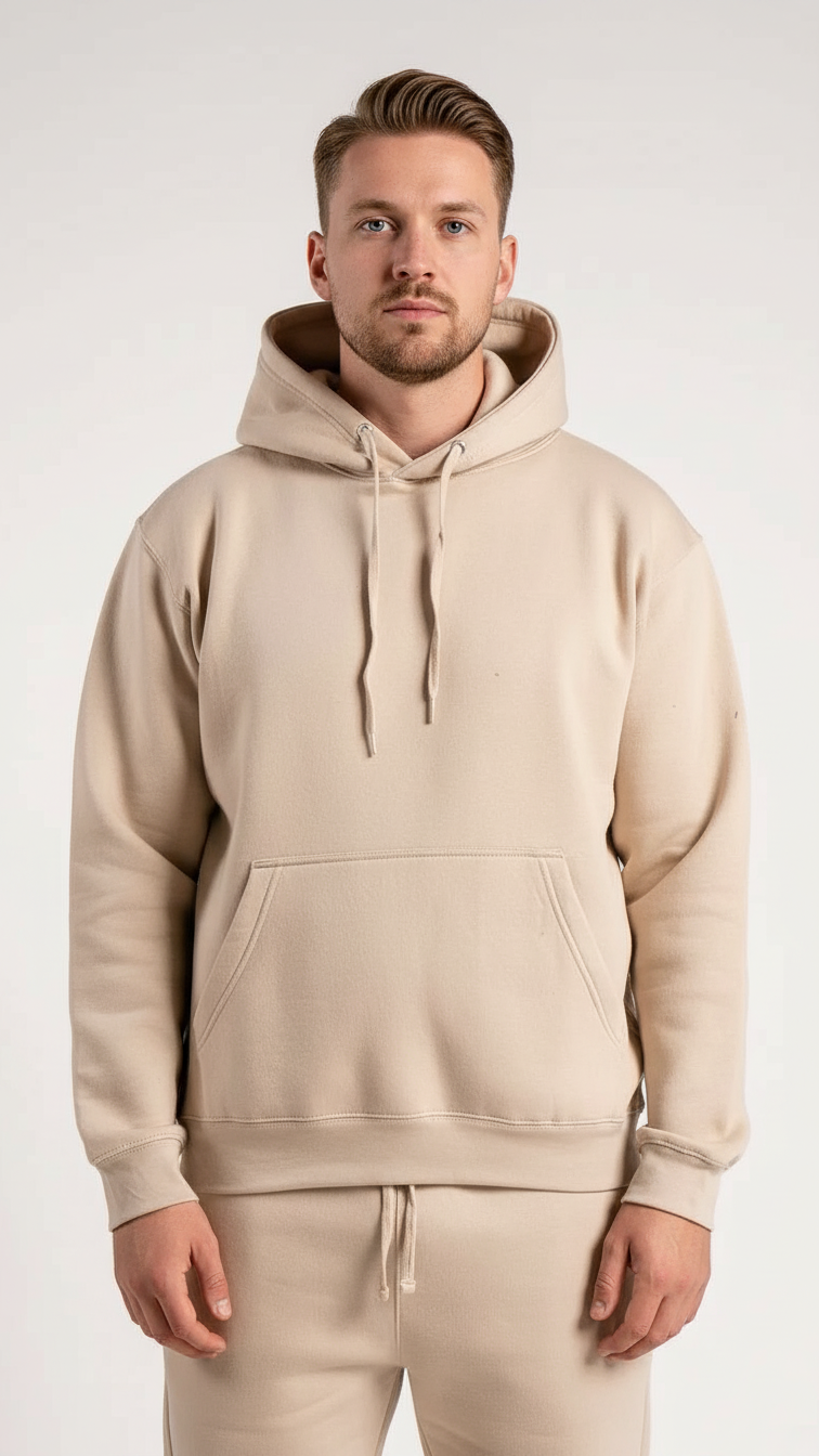 Black Heavy Blend Fleece Hooded Sweatshirt