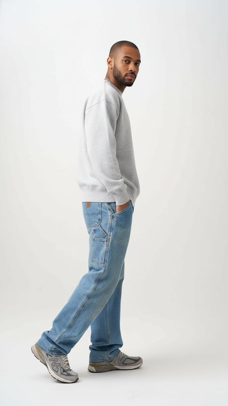 11 OZ Heavyweight Pre-Shrunk Premium Fleece Crewneck Sweatshirt