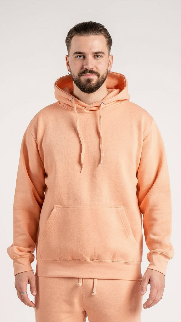 Black Heavy Blend Fleece Hooded Sweatshirt