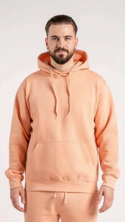 Black Heavy Blend Fleece Hooded Sweatshirt