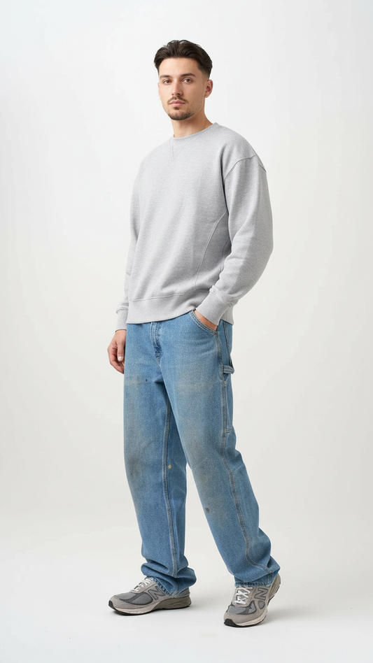 11 OZ Heavyweight Pre-Shrunk Premium Fleece Crewneck Sweatshirt