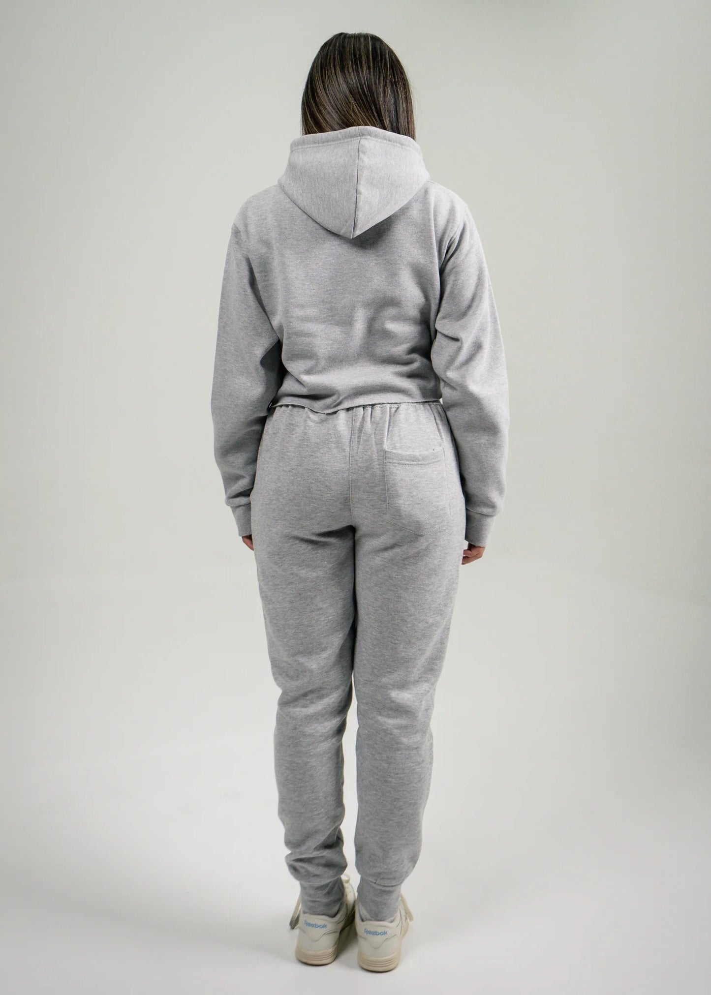 Heather Gray Crop Top SweatSuit