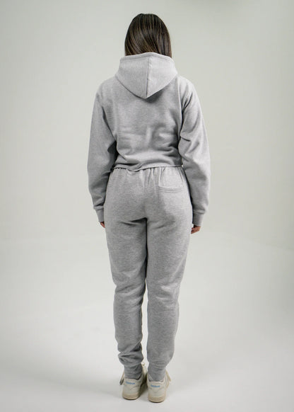 Heather Gray Crop Top SweatSuit